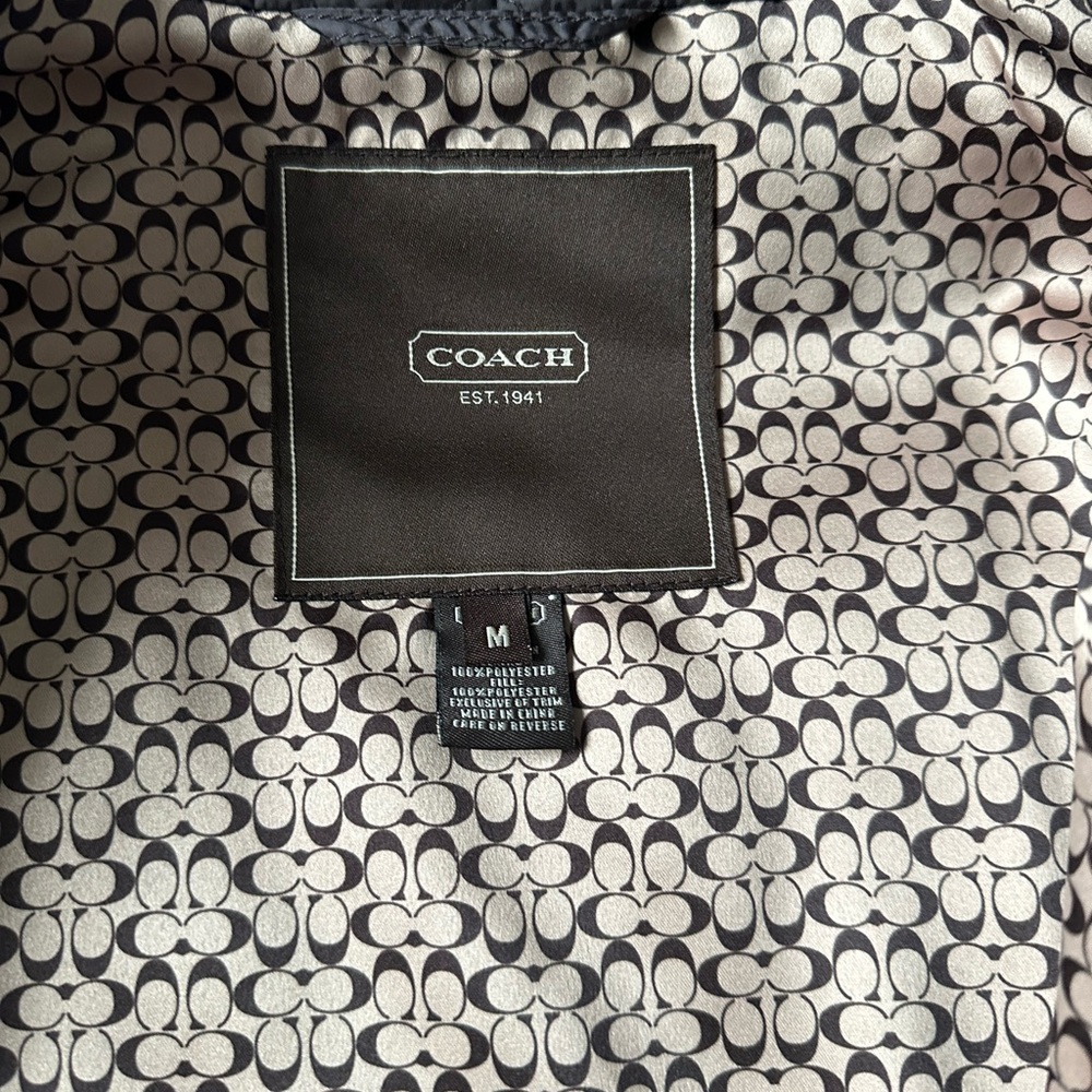 Coach Quilted Jacket Size Medium - image 2